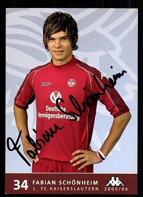 Fabian Schönheim 1 FC Kaiserslautern 2005-06 TOP + A 63340