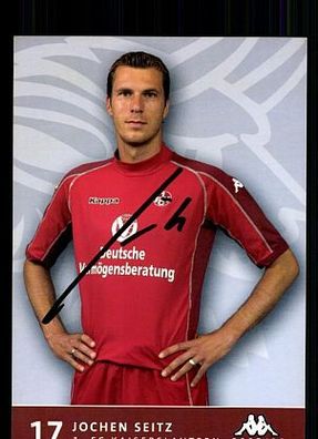 Jochen Seitz 1. FC Kaiserslautern 2005-06 Autogrammkarte + A 63342