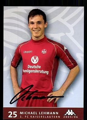 Michael Lehmann 1.F.C. Kaiserslautern 2005/06 + A 63348