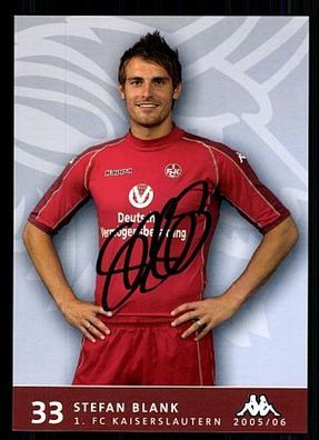 Stefan Blank 1. FC Kaiserslautern 2005-06 Autogrammkarte + A 63351