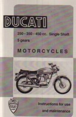Bedienungsanleitung Ducati Motorräder, Mark 3, Desmo, Scrambler
