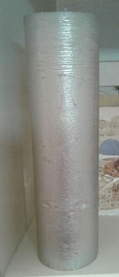 Laternenkerze Rustik 25 cm silber