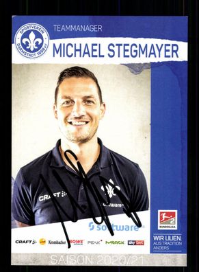 Michael Stegmayer Autogrammkarte Darmstadt 98 2020-21 Original Signiert