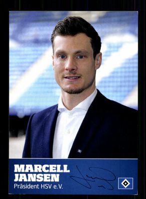 Marcell Jansen Autogrammkarte Hamburger SV 2019-20 Original Signiert