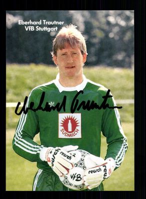 Eberhard Trautner Autogrammkarte VFB Stuttgart 1987-88 Original Sign 1. Karte