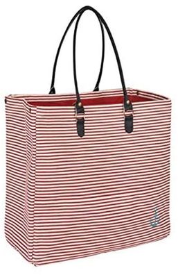 Pad Tasche ANKER Rot Weiß Streifen Shopper 52x40 Einkaufstasche Strandtasche
