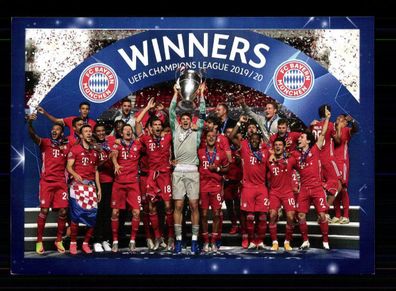 Bayern München Mannschaftskarte Championsleaque Sieger 2020