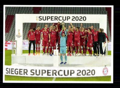 Bayern München Mannschaftskarte DFB Supercup Sieger 2020