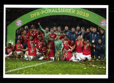 Bayern München Mannschaftskarte DFB Pokalsieger 2019