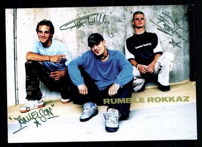 Rumble Rokkaz Autogrammkarte Original Signiert ## BC 43281