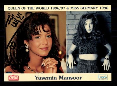Yasemin Mansoor Autogrammkarte Original Signiert # BC 92523