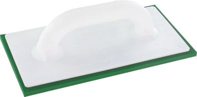 TRIUSO Premium Kunststoff-Reibebrett mit 8 mm grünem Belag Moosgummi Fugbrett