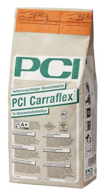 PCI Carraflex weiß 5 kg Naturstein-Kleber Marmor Granit Solnhofener-Platten
