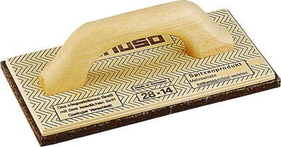 TRIUSO Premium Mehrschicht-Holz-Reibebrett mit 10 mm Haarfilzbelag Filzbrett
