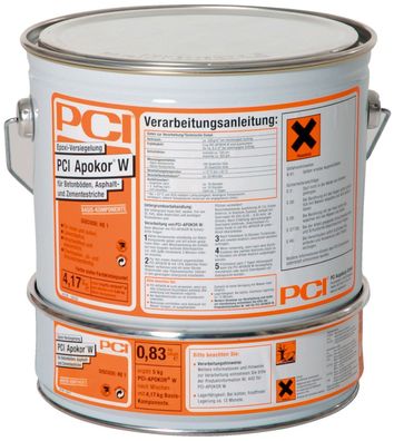 PCI Apokor W 5 kg Epoxi-Versiegelung für Betonböden, Asphalt- und Zementestriche