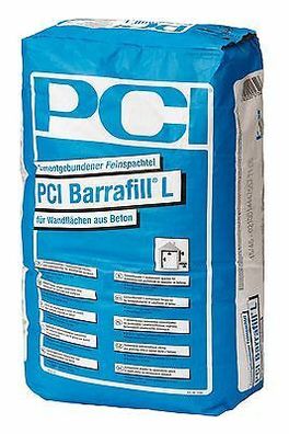 PCI Barrafill L 25 kg Hellgrau Feinspachtel Betonspachtel Beton-Kosmetik