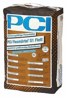 PCI Flexmörtel S1 Flott 20 kg Flexkleber für großformatige Bodenfliesen