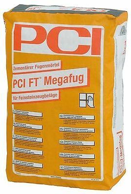 PCI FT Megafug 25 kg Sandgrau Fugenmörtel für Feinsteinzeug Fliesen Naturstein