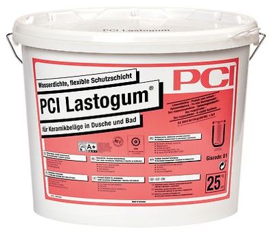 PCI Lastogum 25 kg weiß Wasserdichte flexible Schutzschicht in Dusche und Bad