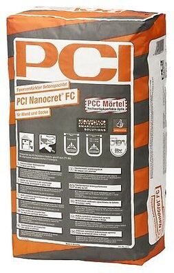 PCI Nanocret FC 25 kg Faserverstärkter Beton-Spachtel für Wand und Decke