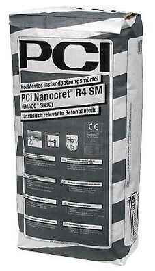 PCI Nanocret R4 SM 25 kg Hochfester Reparaturmörtel für Betonbauteile 6 - 40 mm