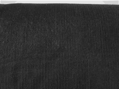 Meterware, ab 0,5 m: Babycord, schwarz , reine Baumwolle, 150 cm breit