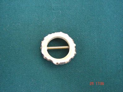 echt Hirschhorn Schließe Ring mit Steg handgeschnitzt 2,5 cm p