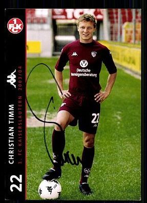 Christian Timm 1. FC Kaiserslautern 2003-04 TOP + A 63381