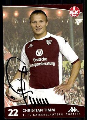 Christian Timm 1. FC Kaiserslautern 2004/05 + A 63360