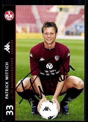 Patrick Wittic 1. FC Kaiserslautern 2003/04 Autogrammkarte + A 63396