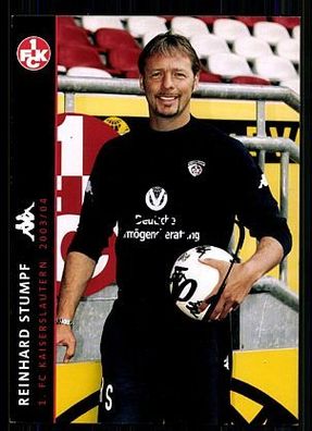 Reinhard Stumpf 1. FC Kaiserslautern 2003-04 Autogrammkarte + A 63397