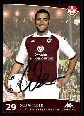 Selim Teber 1. FC Kaiserslautern 2004-05 Autogrammkarte + A 63373