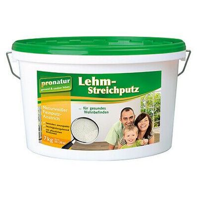 Baufan® pronatur Lehm-Streichputz 7 kg naturweiß, ökologiescher Innenputz Putz