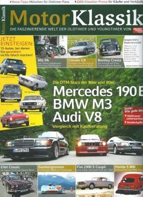 Motor Klassik 8/2012 Mercedes 190 E - BMW M3 - Audi V8