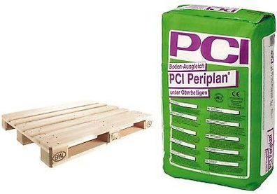 PCI Periplan 42 x 25 kg Spachtelmasse Nivelliermasse Boden-Ausgleich 3 bis 10 mm