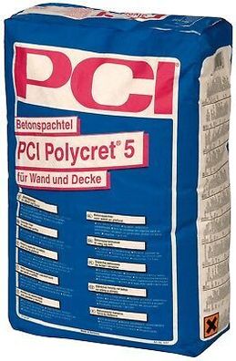 PCI Polycret 5 25 kg Betonspachtel für Wand und Decke für innen und außen