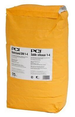 PCI Quarzsand DM 1-4 25 kg für Epoxidharz Drainmörtel auf Balkonen Terrassen