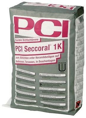 PCI Seccoral 1K 15 kg Flexible Dichtschlämme Abdichtung Terrasse Bad Dusche