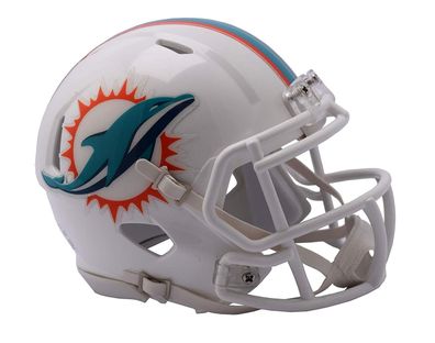 NFL Football Mini Helm Miami Dolphins Speed OVP Riddell Footballhelm 095855991733