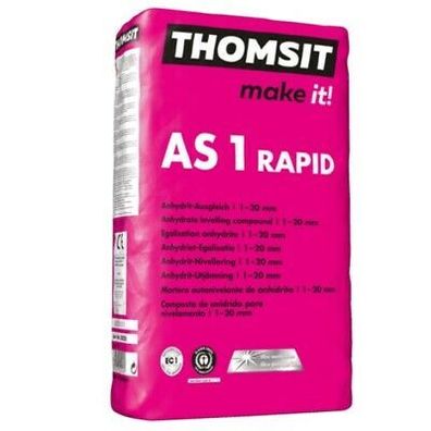 Thomsit AS 1 RAPID Anhydrit-Ausgleich 25 kg zum Ausgleichen von 1 - 20 mm