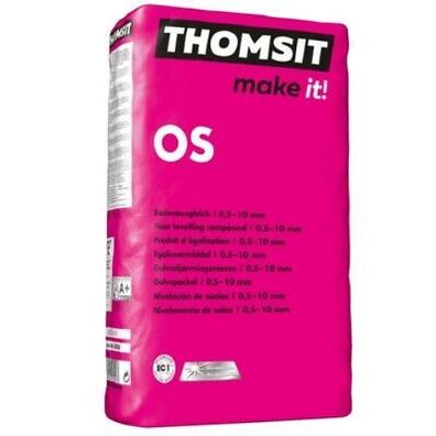 Thomsit OS Objektspachtelmasse 25 kg zum Ausgleichen bis 10 mm Selbstverlaufend