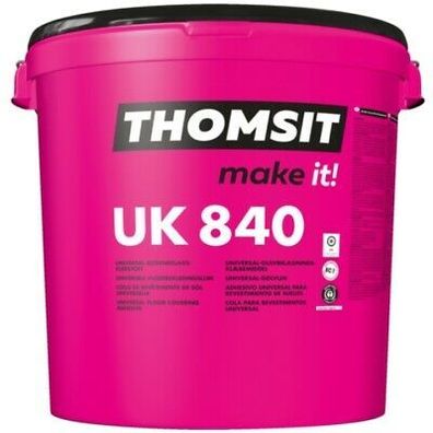 Thomsit UK 840 Universal-Bodenbelags-Klebstoff 14 kg Nadelvliesbeläge PVC-Beläge
