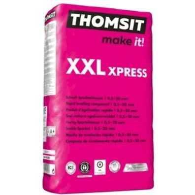Thomsit XXL XPRESS Schnell-Spachtelmasse 25 kg Extrem gut verlaufend 0,5 ? 20 mm