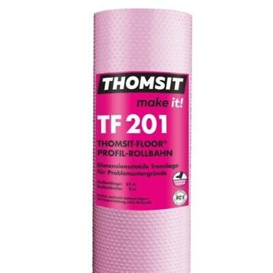 Thomsit-Floor TF 201 Profil-Rollbahn 1 lfm Dimensionsstabile Trennlage Breite 2 m