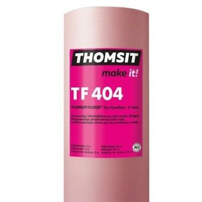 Thomsit-Floor TF 404 Tex Comfort 4 mm 1 lfm Trittschalldämmung 27 dB Breite 2 m