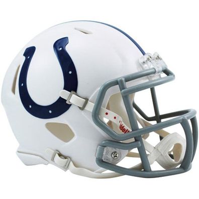 NFL Football Mini Helm Indianapolis Colts Logo Speed OVP Riddell Footballhelm Helmet