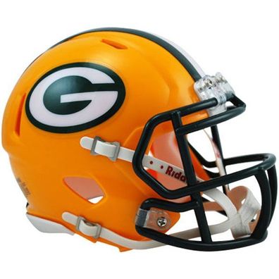 NFL Football Mini Helm Green Bay Packers Speed Riddell Footballhelm 095855991207