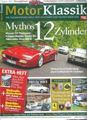 Motor Klassik 8/2013 Mythos 12 Zylinder