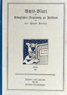 Satyren und Launen Nr. 44 Berliner Handpresse - signiert + nummeriert 225/1000