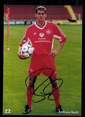 Andreas Buck 1. FC Kaiserslautern 1998-99 Autogrammkarte + A 63535